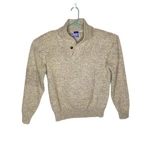 Vtg 70s JCPenney Ski Apparel Sweater Men Sz XL Beige